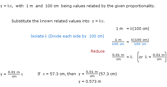 Notes on calculating the constant of proportionality