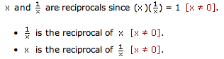 Reciprocal (Example three)