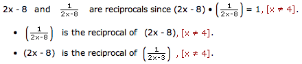 Reciprocal (Example four)