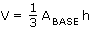 Volume of a pyramid formula