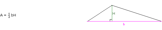 Area of a triangle formula