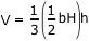 Volume of a right triangular prism (unsimplified)