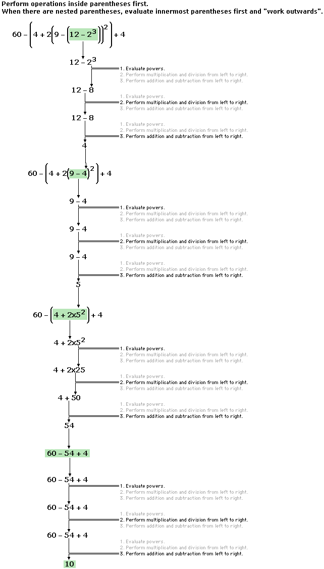 Example three solution