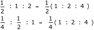 Equivalent ratios (multiples) - Example one