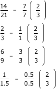 Equivalent ratios (multiples) - Example two