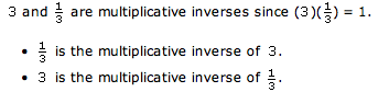 Multiplicative inverse (Example one)