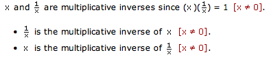 Multiplicative inverse (Example three)