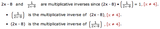 Multiplicative inverse (Example four)