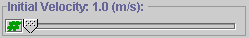 Initial Velocity Slider